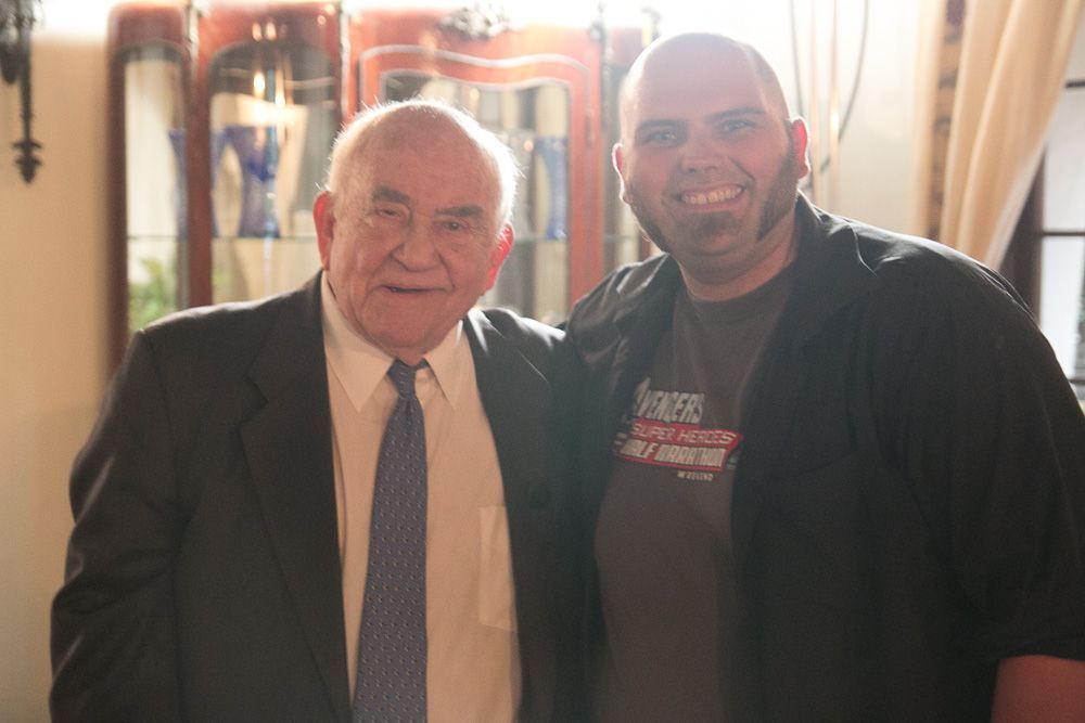 Edward Asner and Bennie Woodell on Love Meet Hope