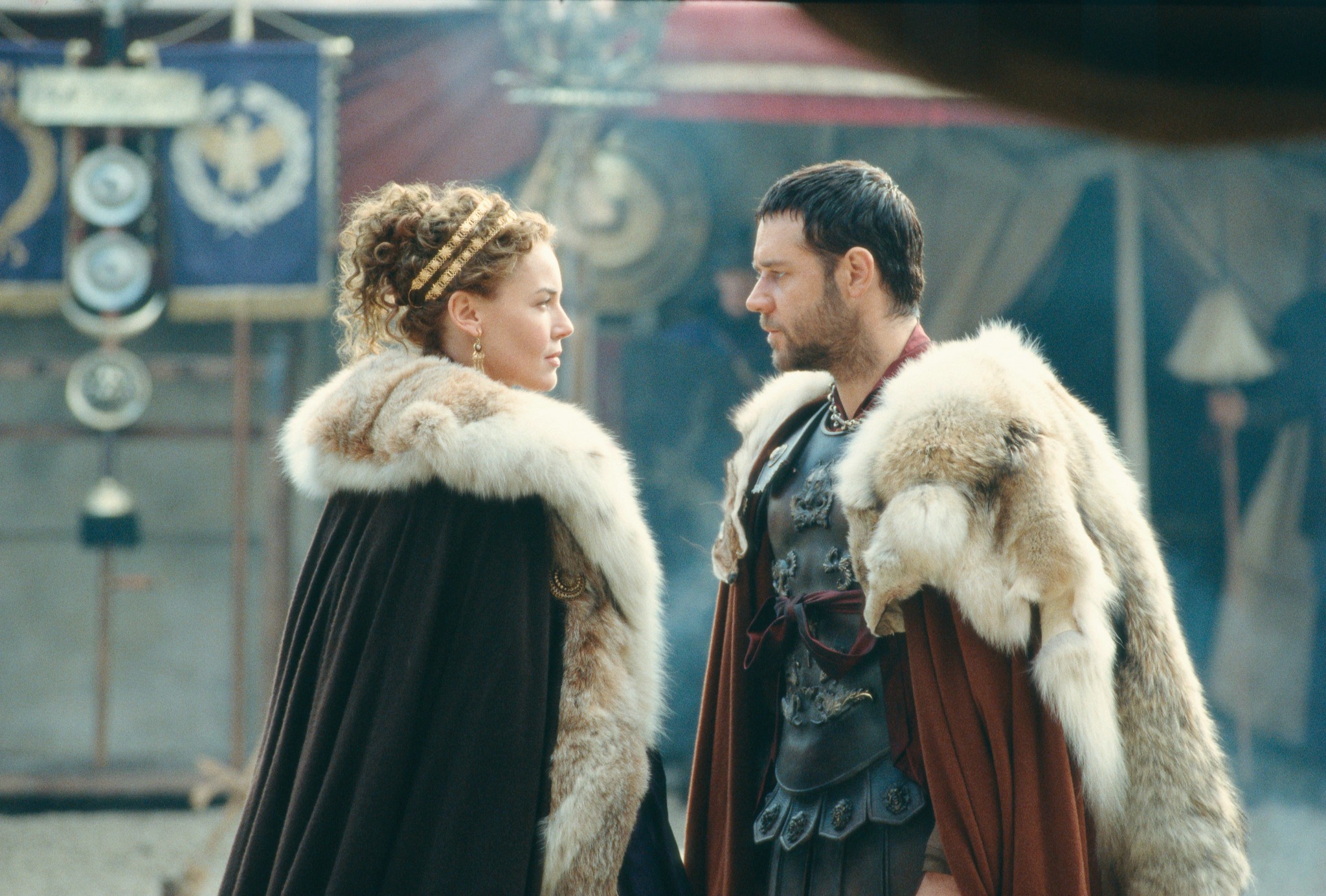 Still of Russell Crowe and Connie Nielsen in Gladiatorius (2000)