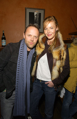 Connie Nielsen and Lars Ulrich