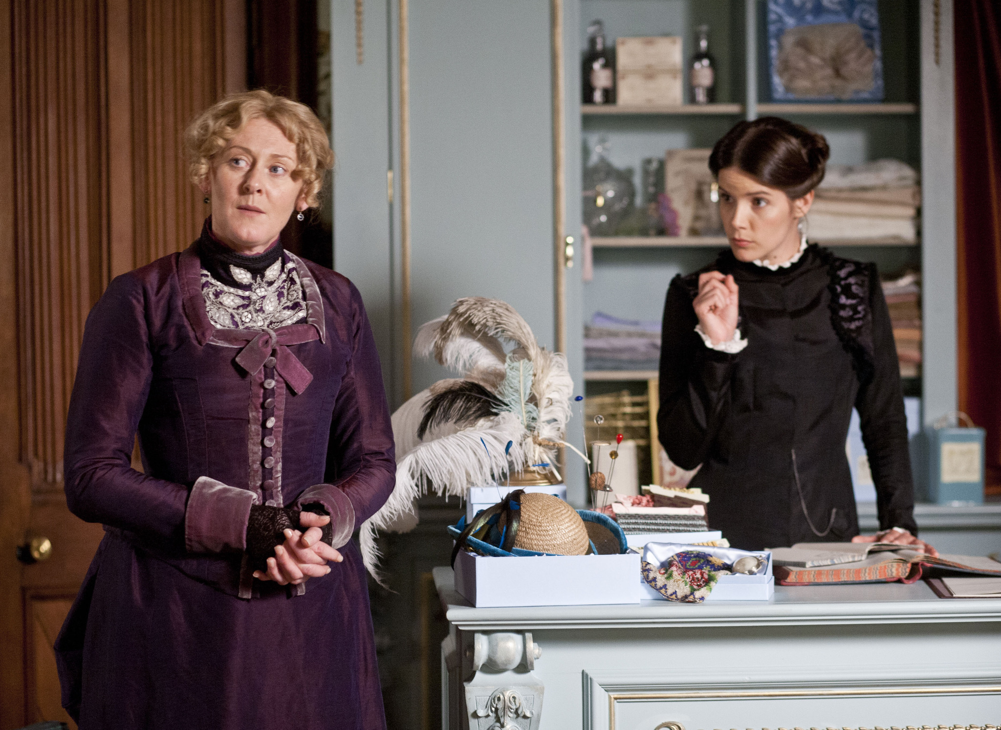 Still of Sarah Lancashire and Sonya Cassidy in The Paradise (2012)