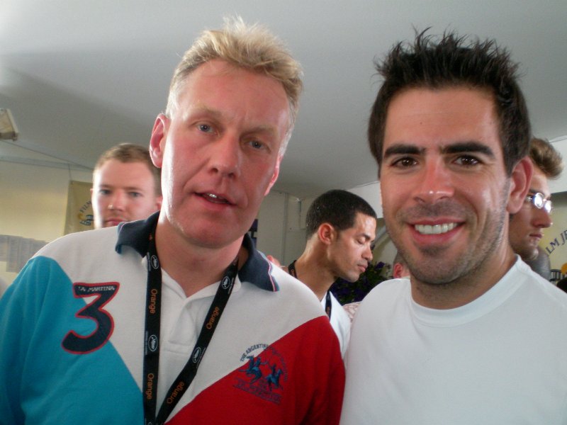 Michael Duessel and Eli Roth (Sgt. Donny Donowitz - Inglourious Basterds) at the Premier of Inglourious Basterds in Cannes