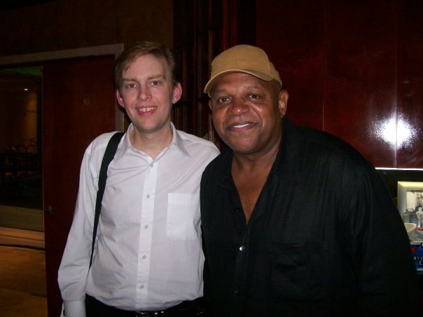 Wrap party photo with director Charles Dutton for 