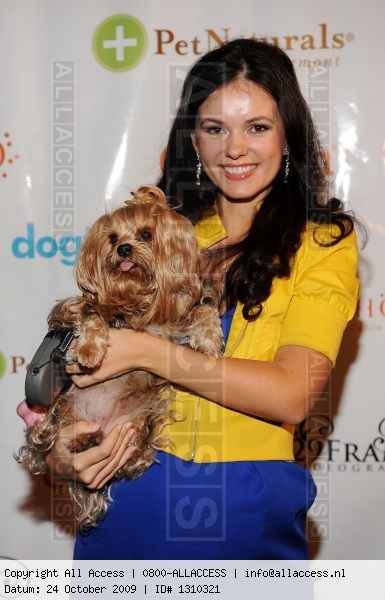 Natasha Blasick arrives at the Count FLuFFula Costumes & Cocktails for Dogs & People party at the Gallery at Pacific Electric Lofts on October 24, 2009 in Los Angeles, California