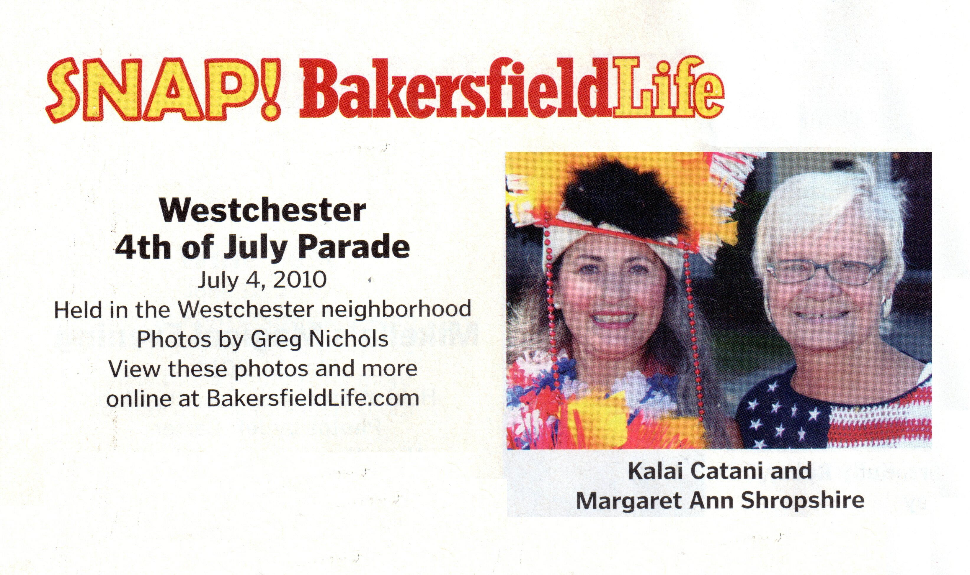 Kalai and Margaret Shropshire 4th of July2010, Westchester Parade