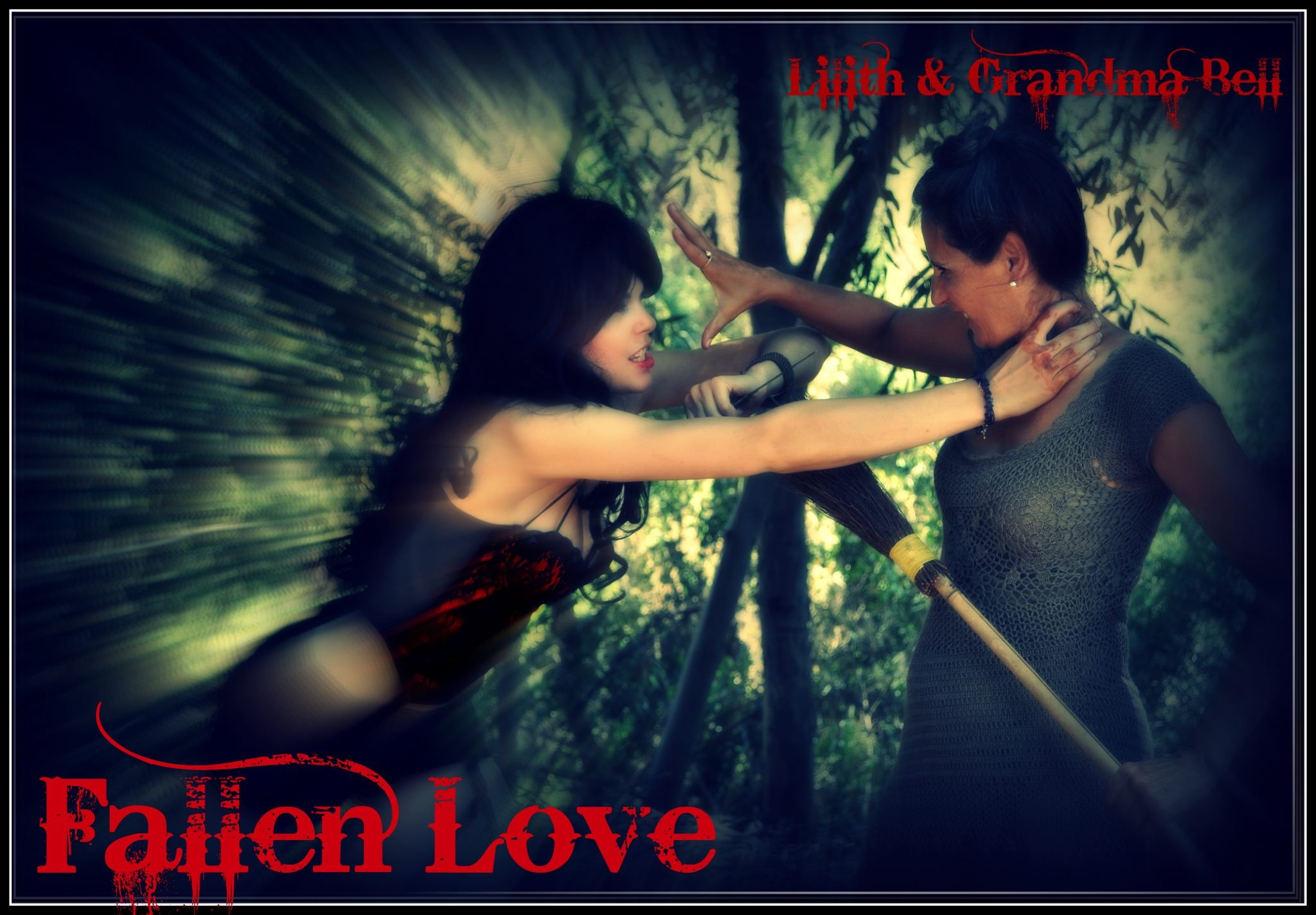 Lilith (Ruth Reynolds) and Grandma (Catalina Catani) in Fallen Love Series.