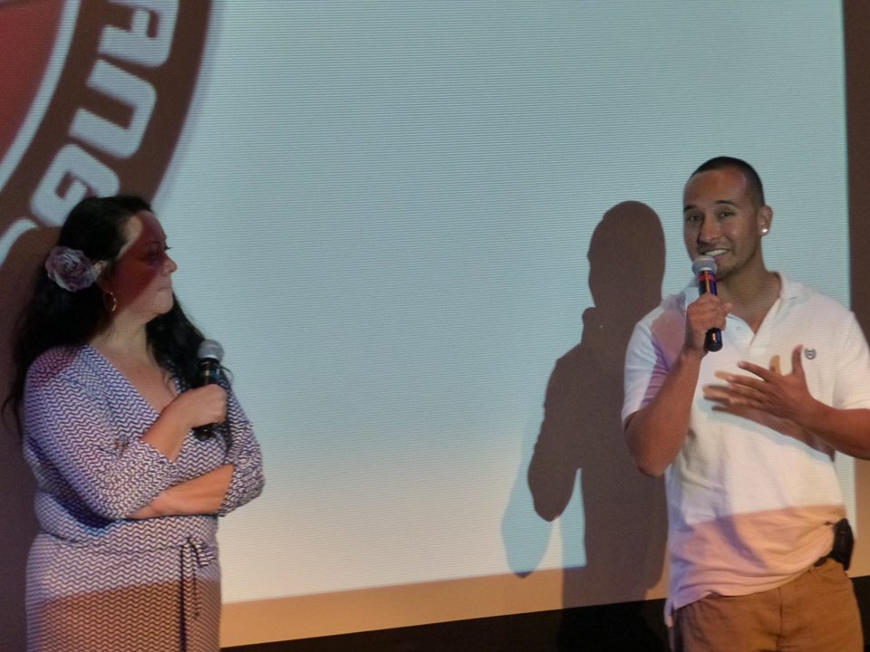 Javier Lezama and screen writer Josefina Lopez, at the Q&A of Detained In The Desert.