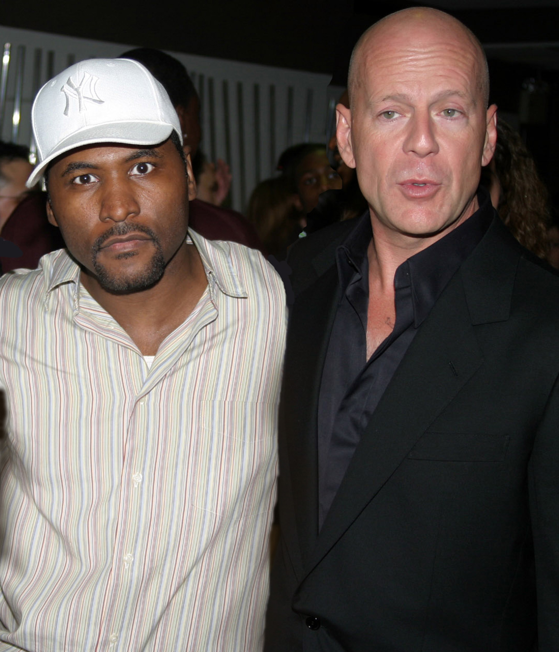 Spice Greene and Bruce Willis at the premiere of 