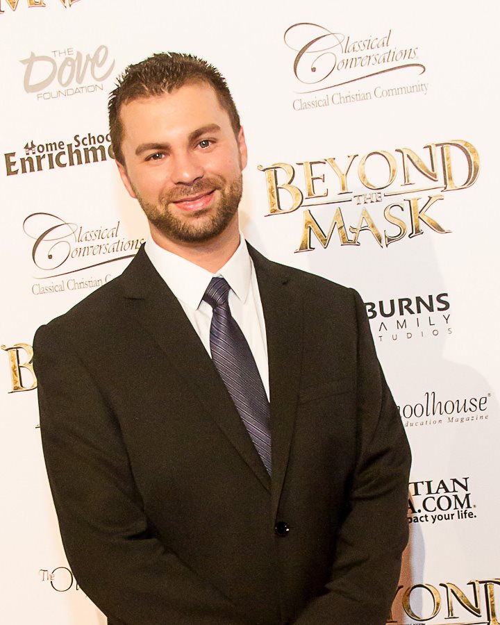 Aaron Burns at the Beyond the Mask Premiere