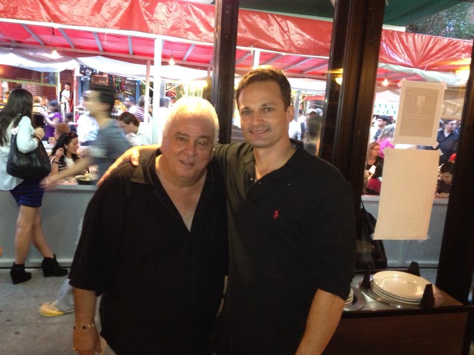 Vinny Vella and Robert Marini at the 2012 San Gennaro Feast, NY.