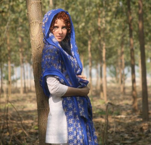 On set in Punjab, India filming CHHEVAN DARIYA (THE SIXTH RIVER).