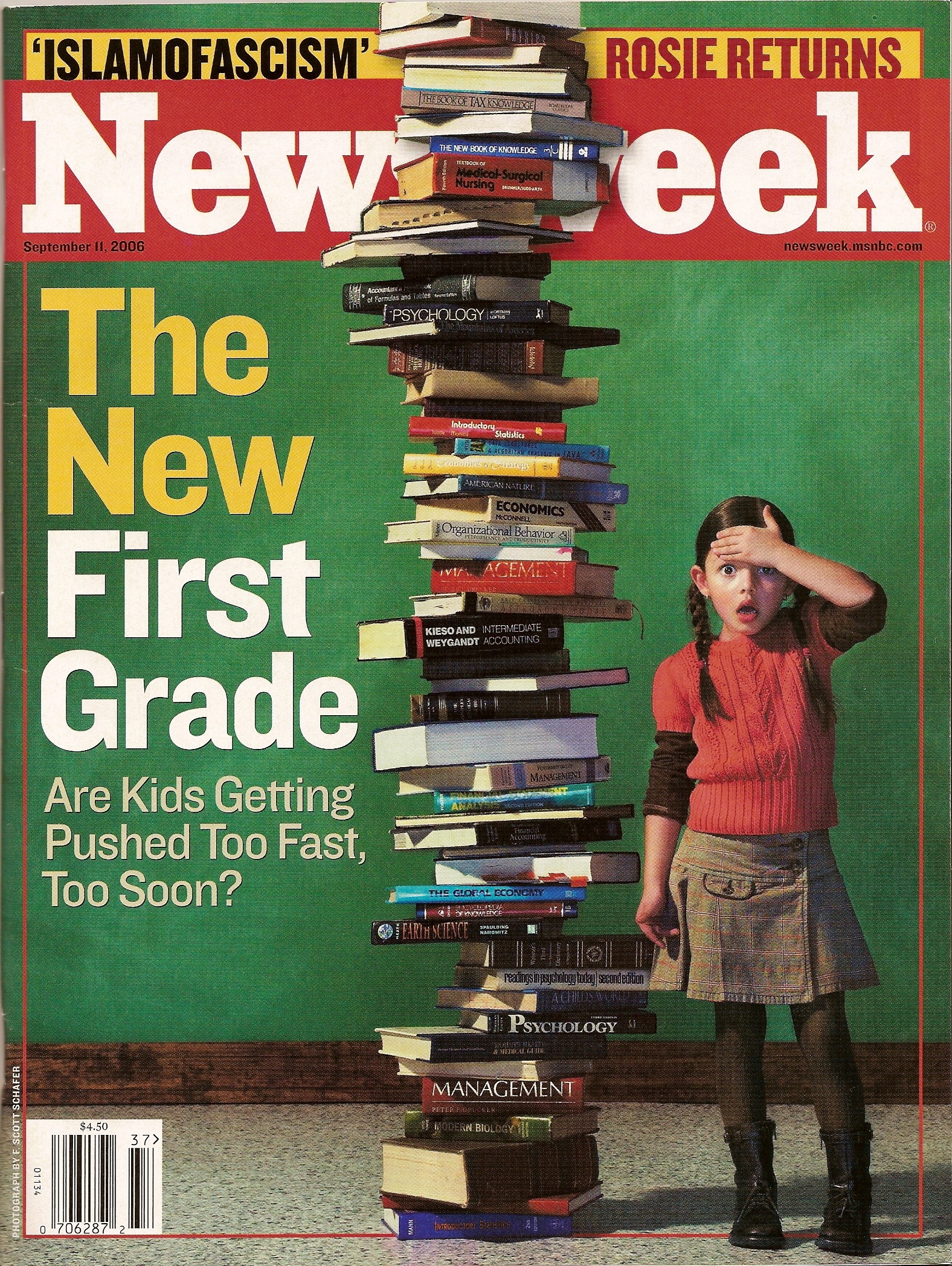 Fátima Ptacek, cover Newsweek (USA) 10 September 2006, Vol. CXLVIII, Iss. 11 