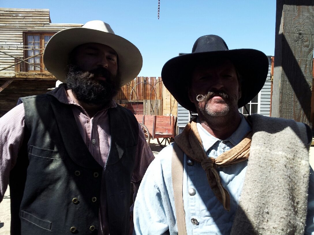 Cowboy, on set with Oscar Nom Edward James Olmos
