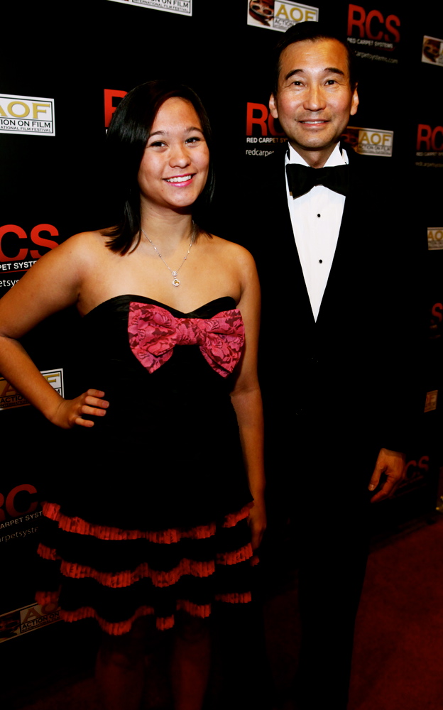 Gabrielle Lui and Henry Lui at the Action on Film International Film Festival awards dinner.