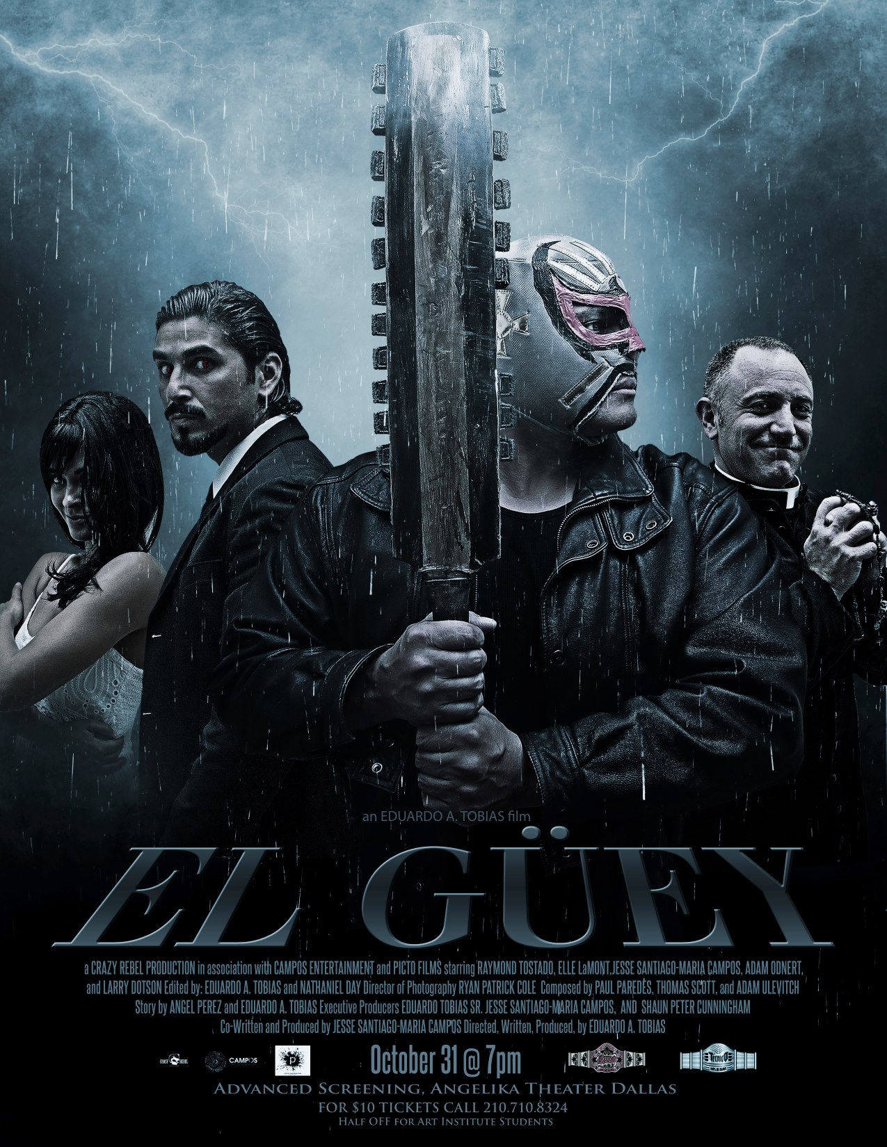 El Güey Promo Poster Elle LaMont, Jesse Campos, Raymond Tostado, Adam Odnert