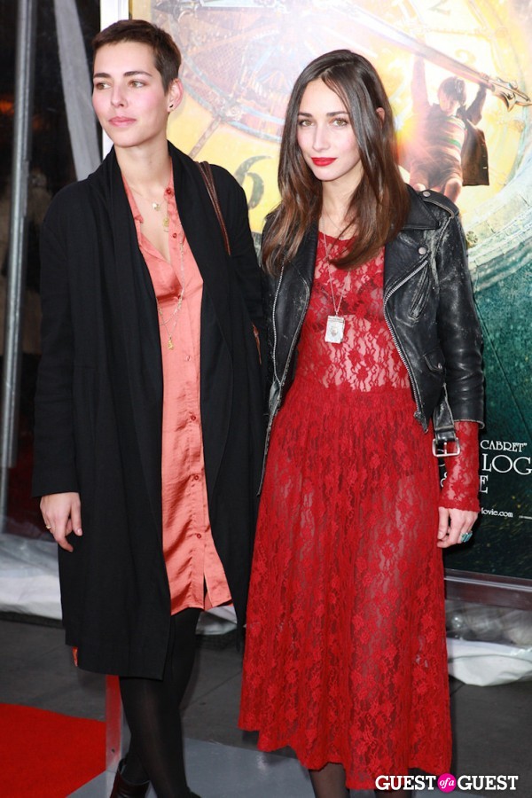Rebecca Dayan and friend at the New York premiere of Hugo