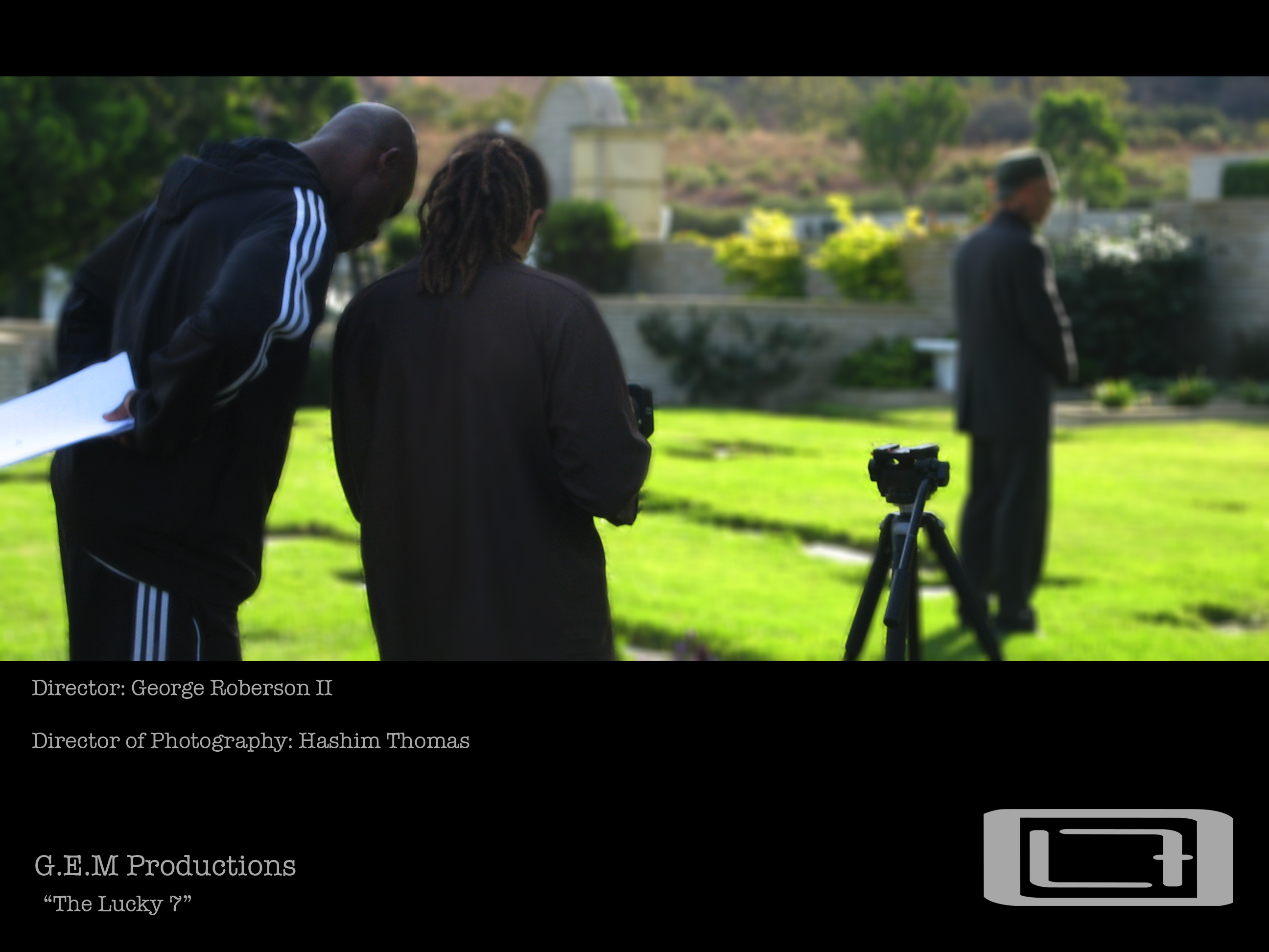 Director George Roberson II and Director of Photography Hashim Thomas