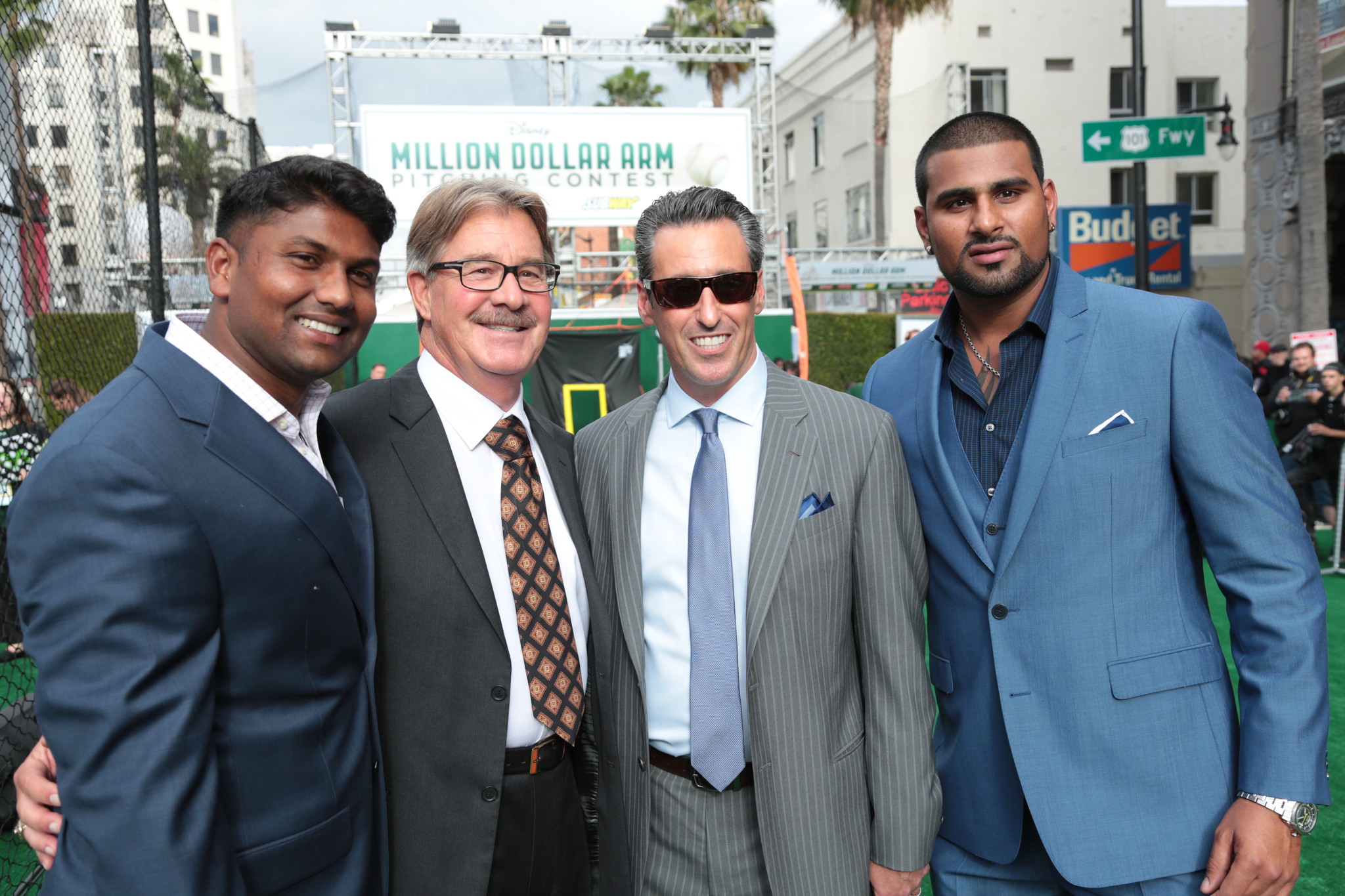 Tom House, Dinesh Patel and Rinku Singh at event of Million Dollar Arm (2014)