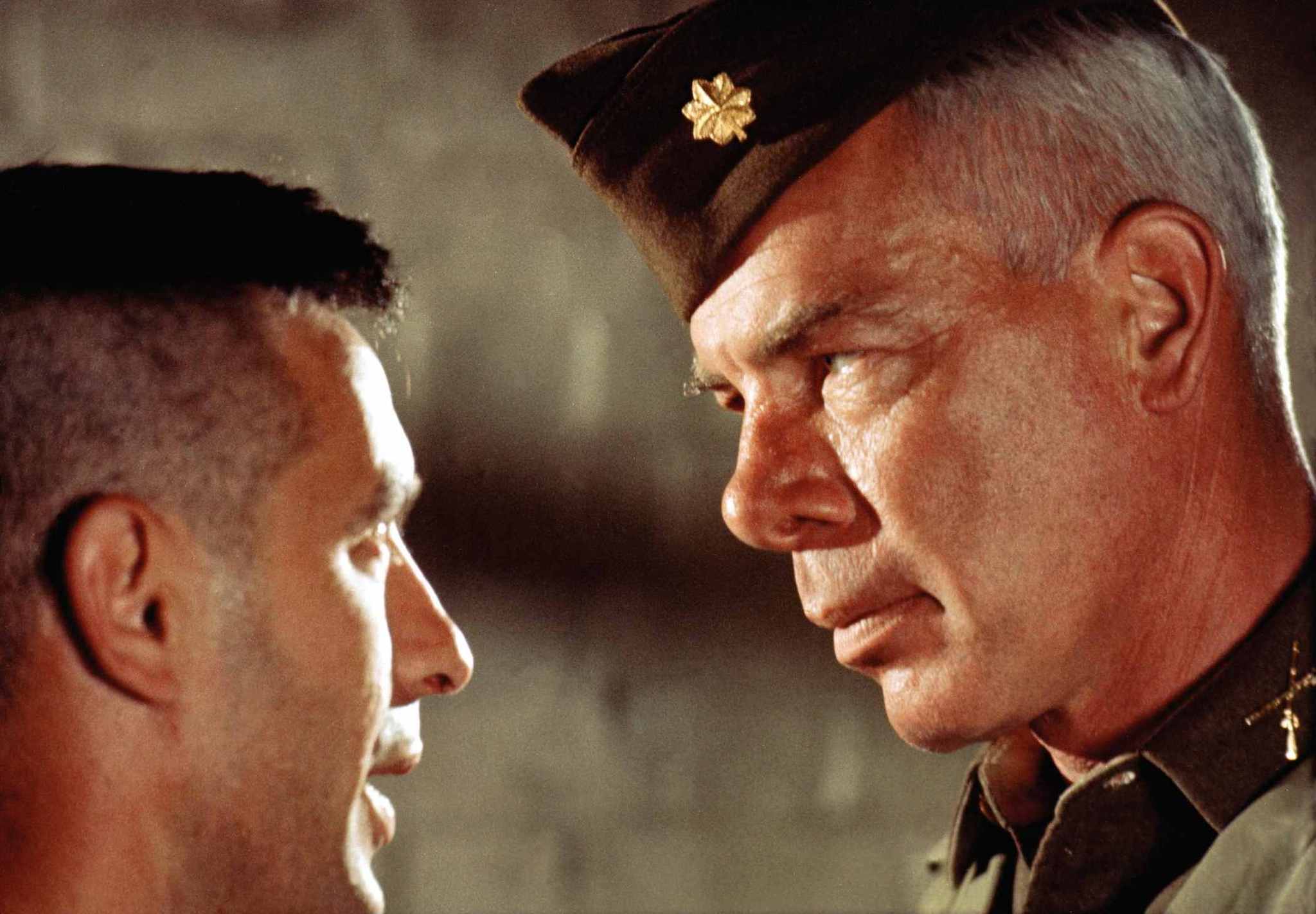 Still of John Cassavetes and Lee Marvin in The Dirty Dozen (1967)