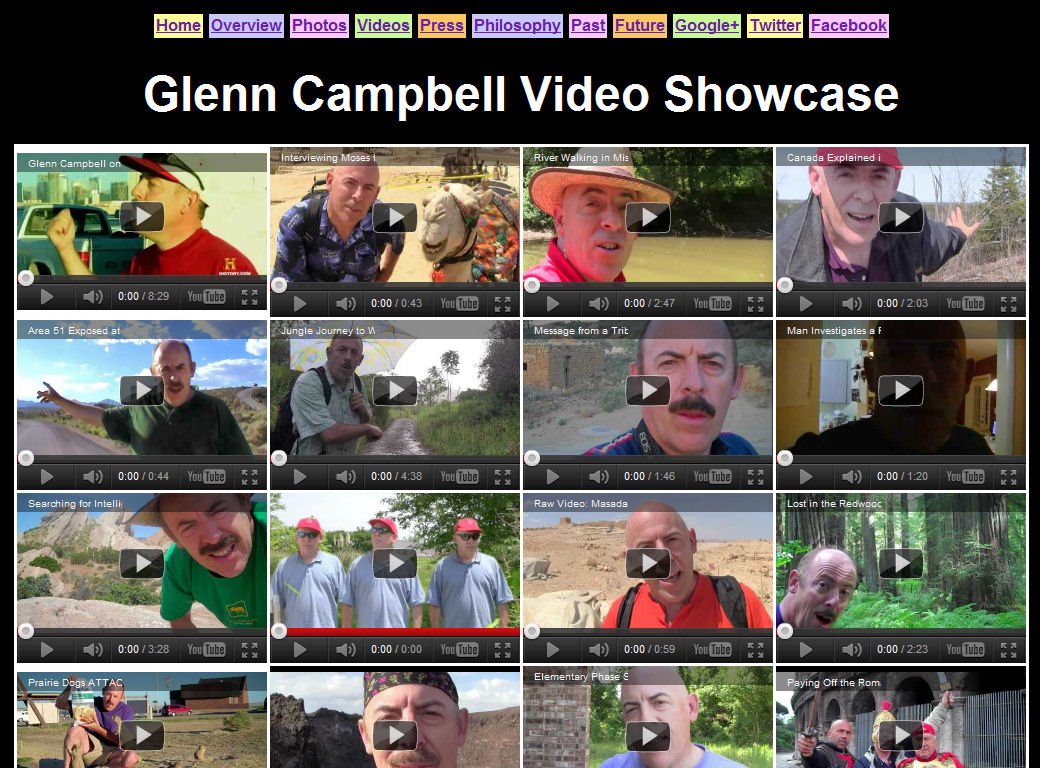 Glenn has 100s of experimental videos on YouTube.