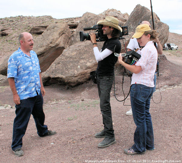 With MysteryQuest crew, June 2009 (SyFy)