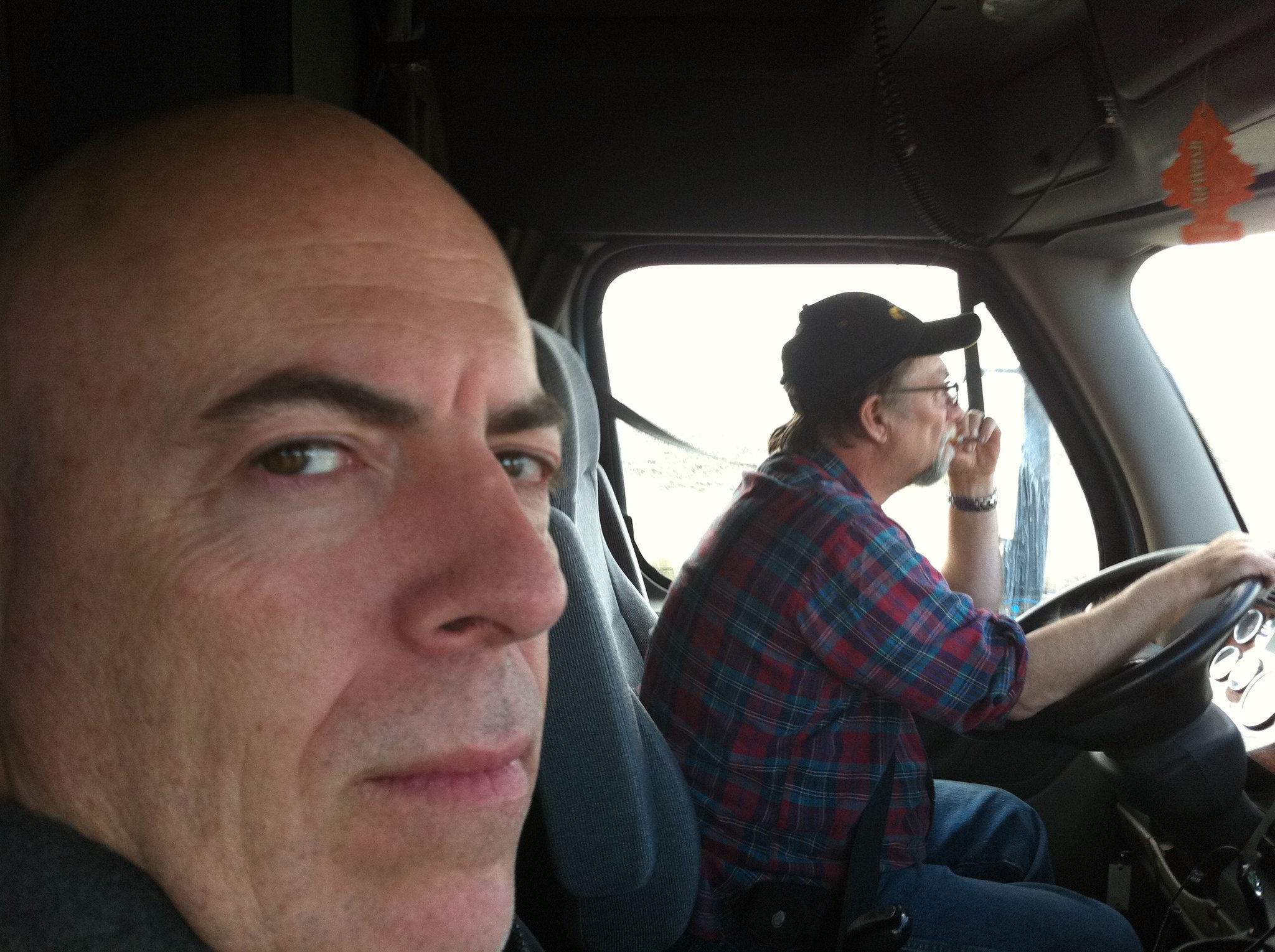 Catching a ride with a trucker in Nevada