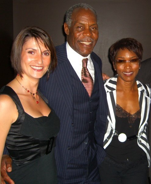 With actors Angela Bassett and Danny Glover