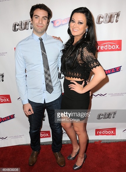Jade Moser and Philip Lucas attend the premiere of CUT!