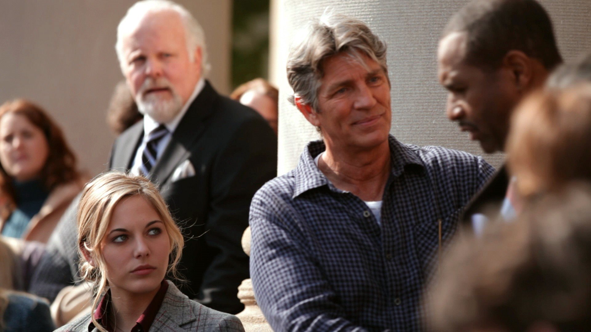 A climactic scene in Deadline starring Eric Roberts and featuring Lauren Jenkins, David Dwyer and Darryl Van Leer.