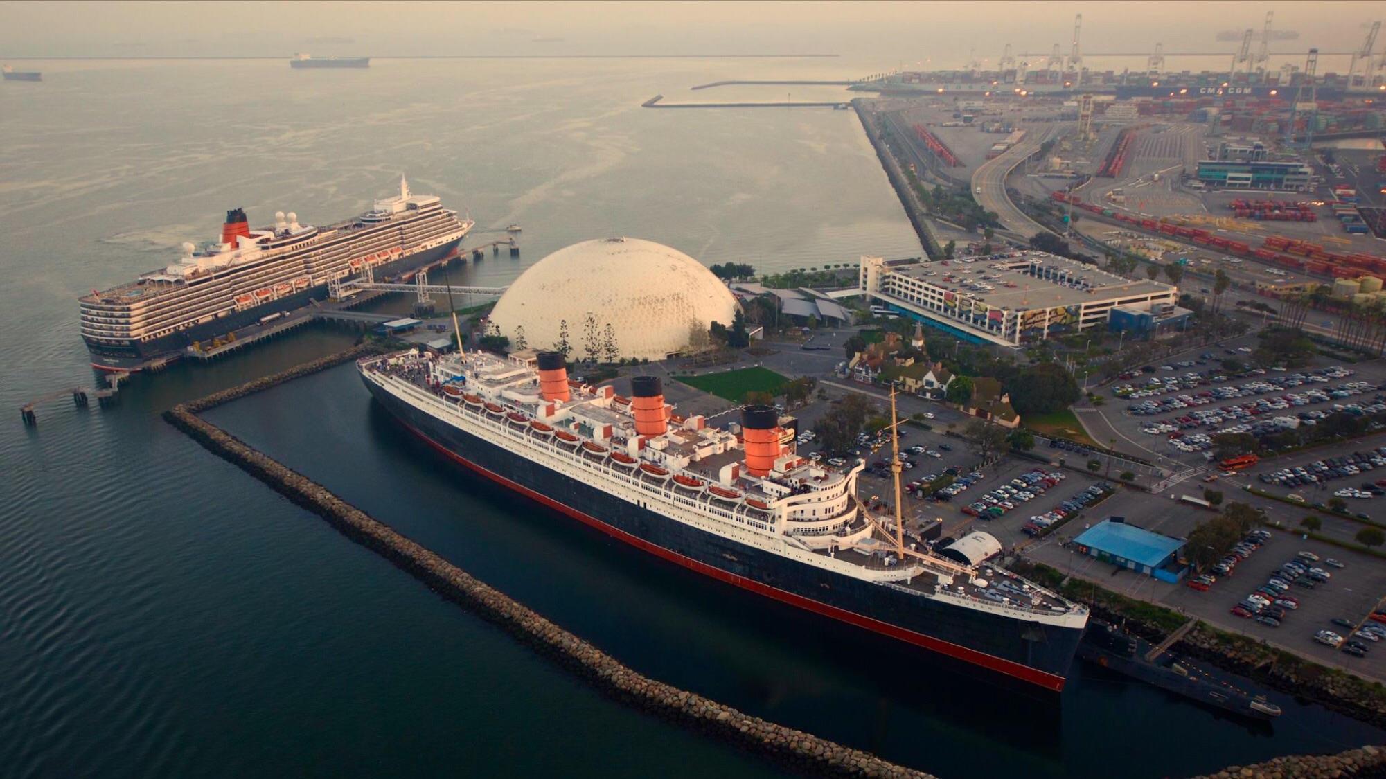 Lusitania3D set Queen Mary, Long Beach, California