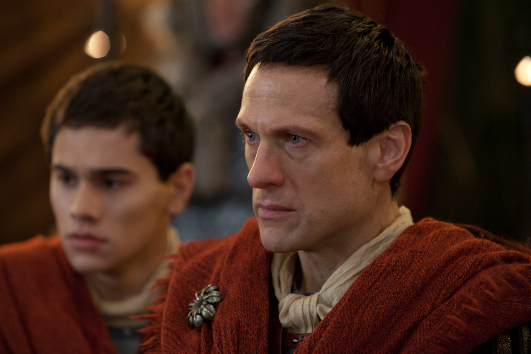 Still of Simon Merrells and Christian Antidormi in Spartacus: Blood and Sand (2010)