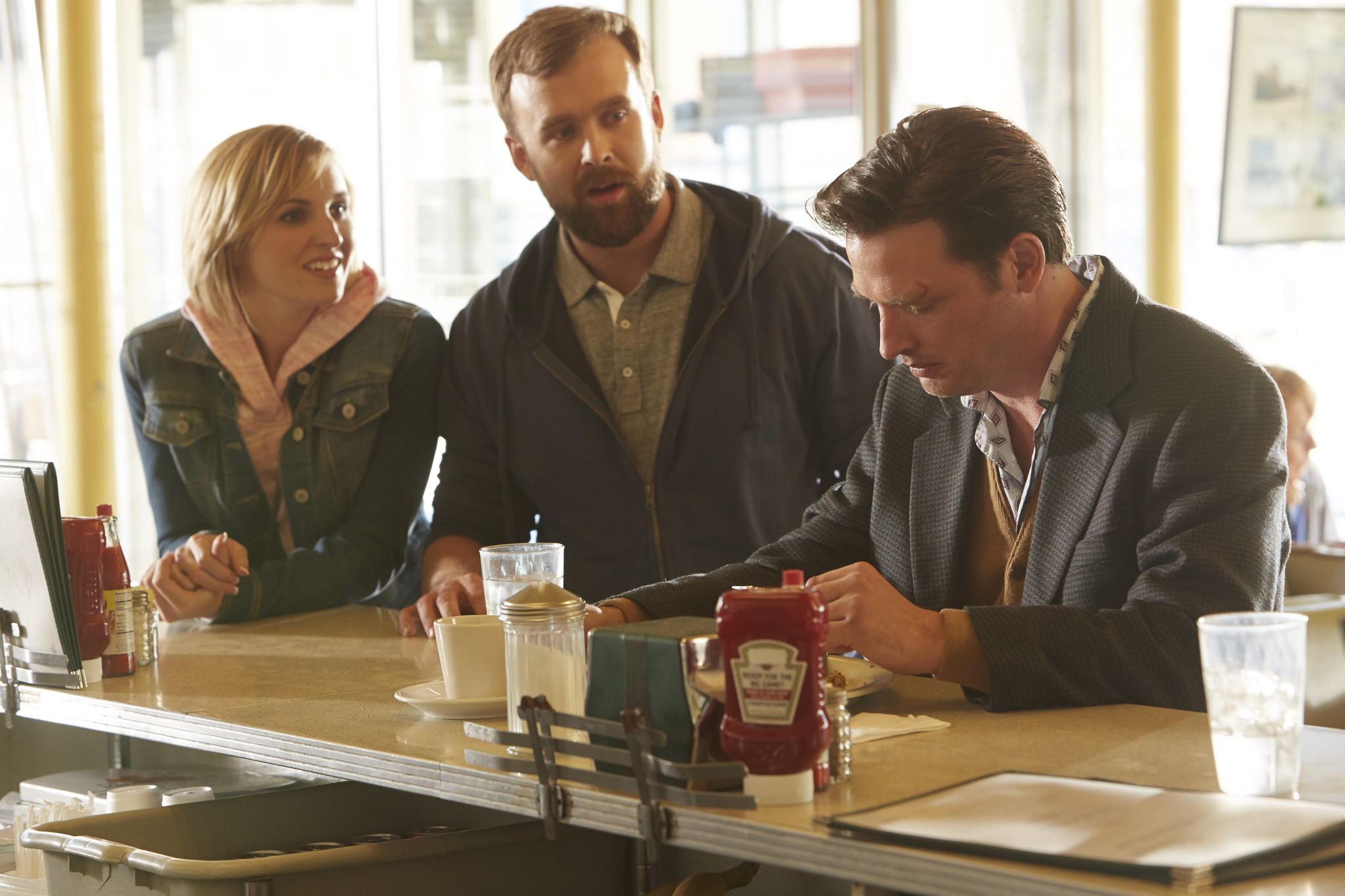 Still of Jeremy Sande and Morganna May in Rectify (2013)