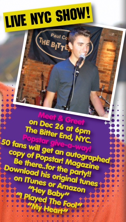 Poster for Live show in NYC 2012