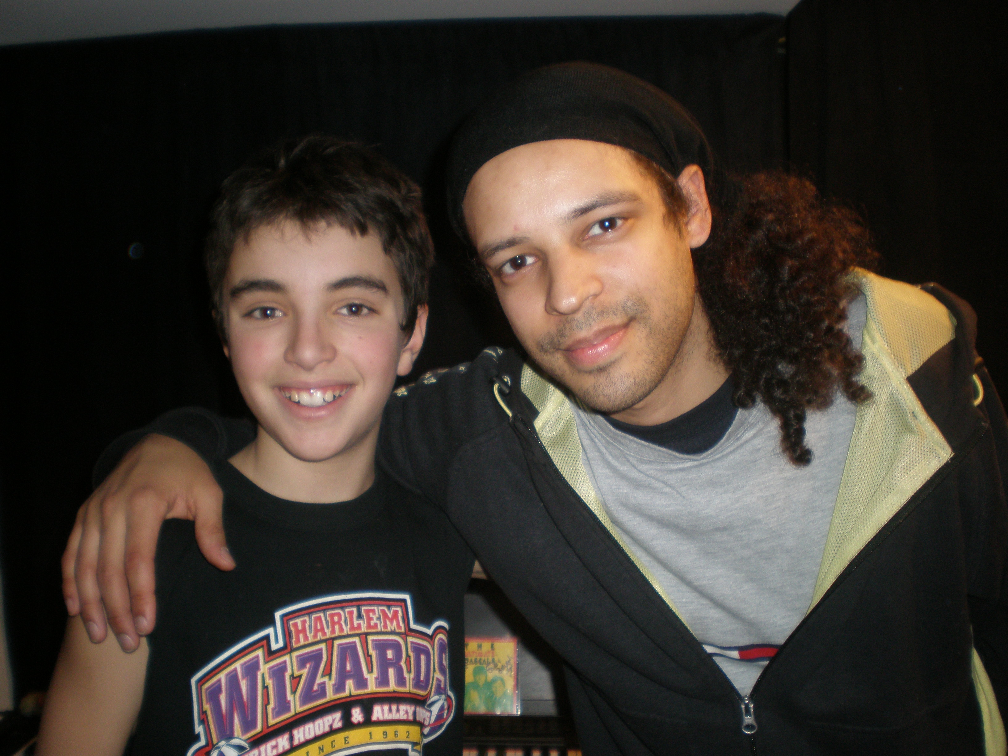 Latin/Jazz Pianist Zacai Curtis from the Curtis brothers hanging out with Christopher