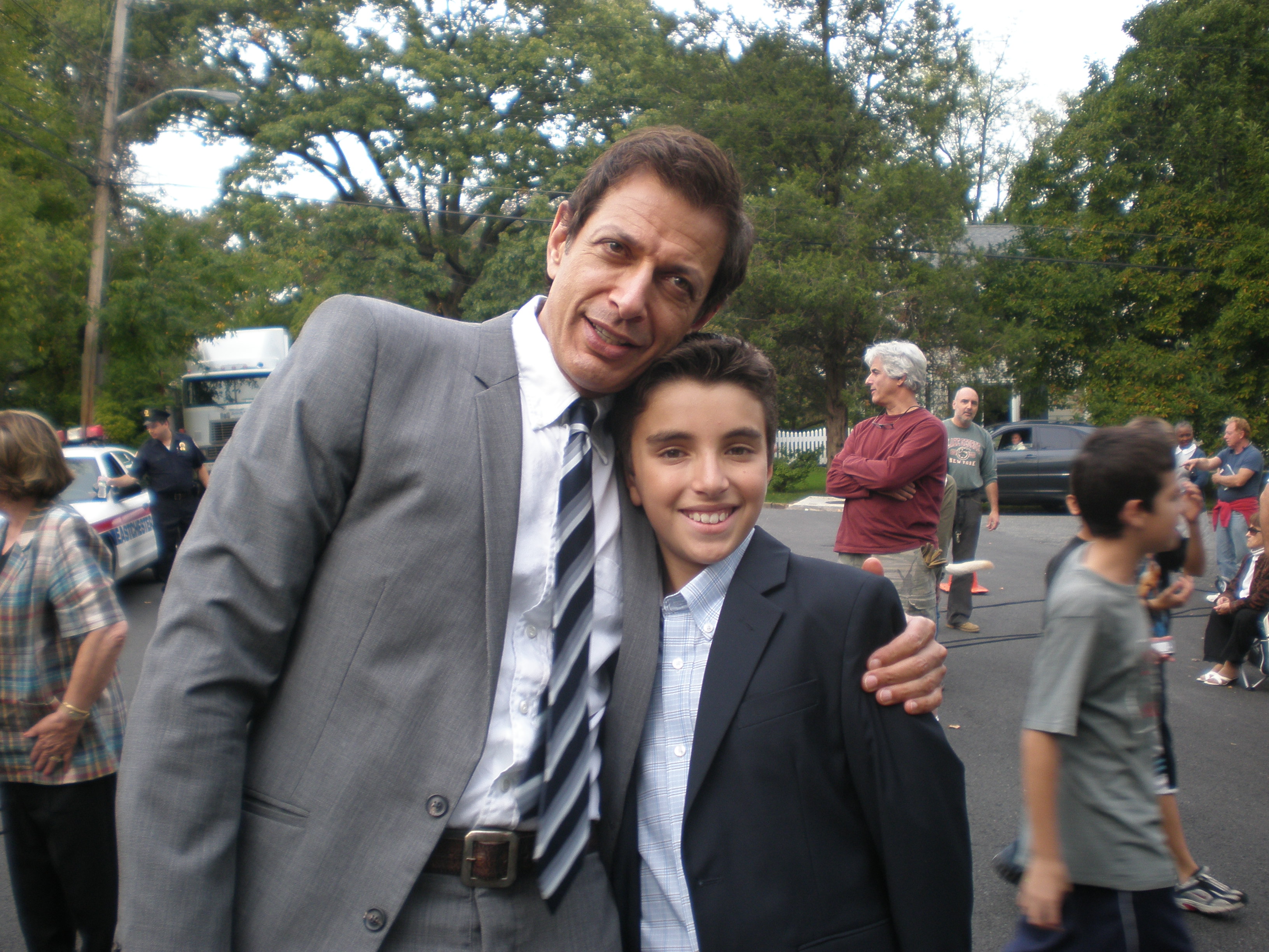 Jeff Goldblum and Me on the set of Law and Order 2011