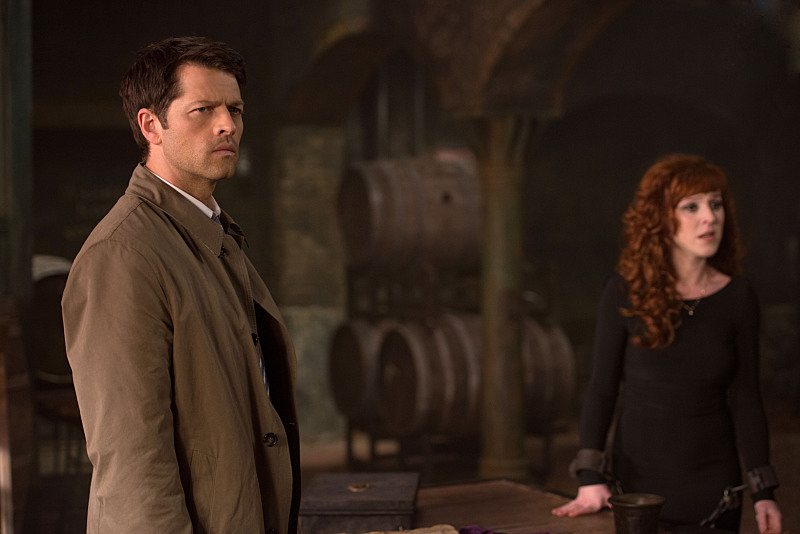 Still of Misha Collins and Ruth Connell in Supernatural (2005)