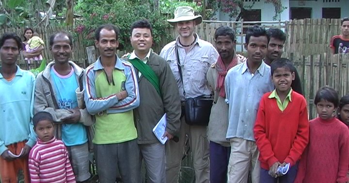 Meeting new friends in the jungle of northeast India.