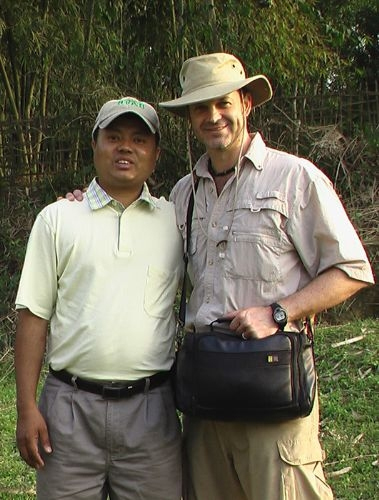 Rob and his translator in northeast India.