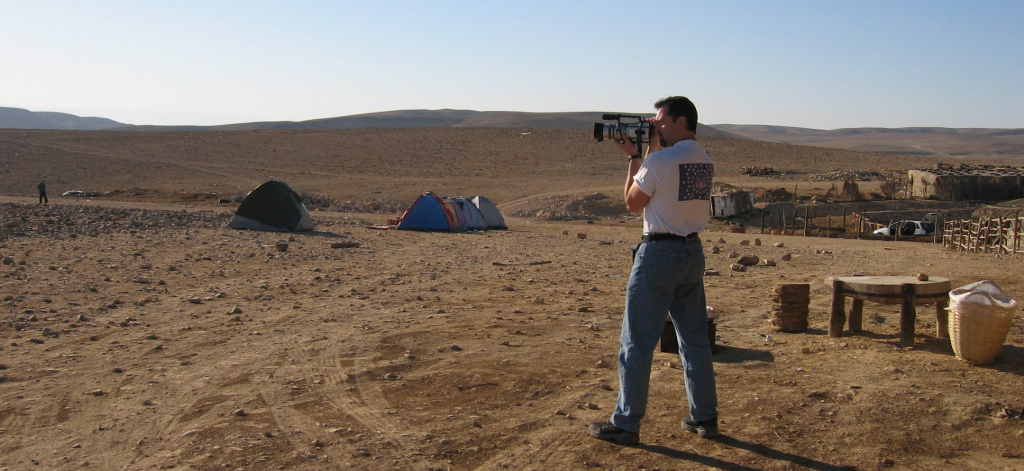 On location in the Negev.