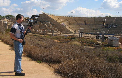 On location in Israel.