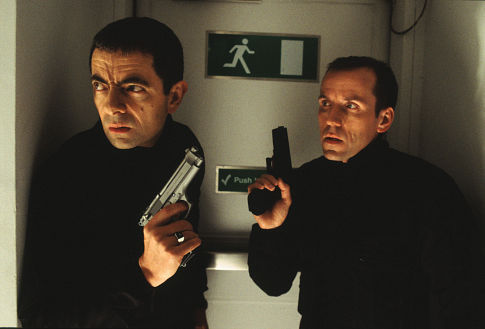 Bough (BEN MILLER) and Johnny English (ROWAN ATKINSON).