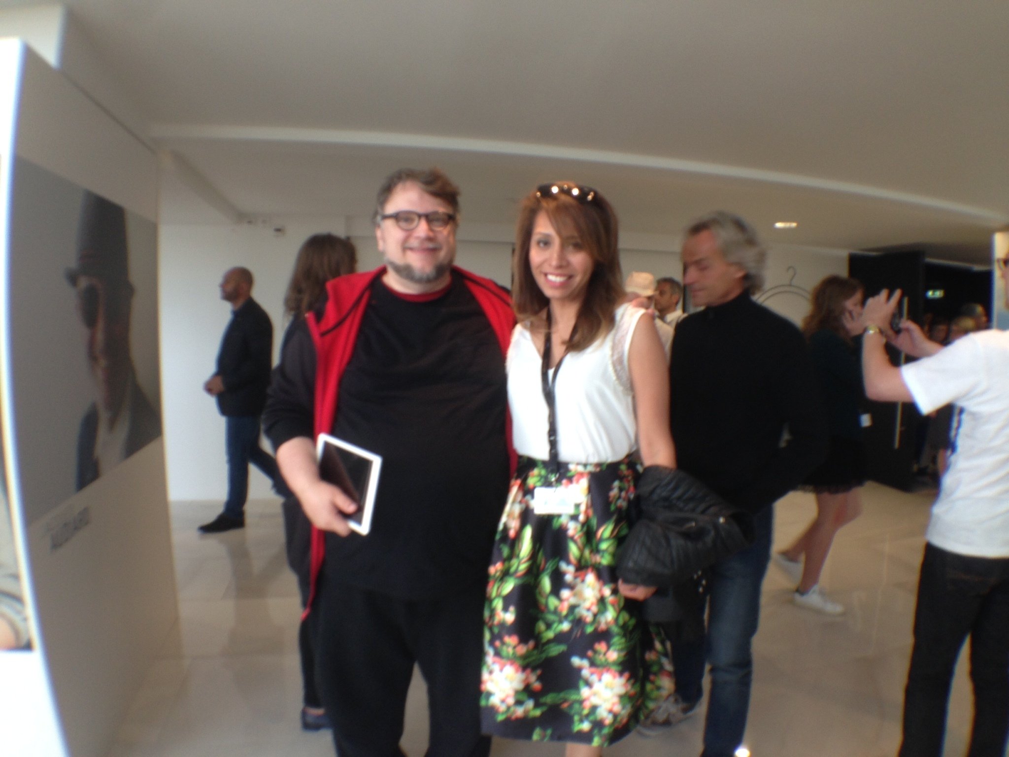 Isis Kiwen and Guillermo del Toro at Cannes Film Festival, 2015. Isis Kiwen participates with 