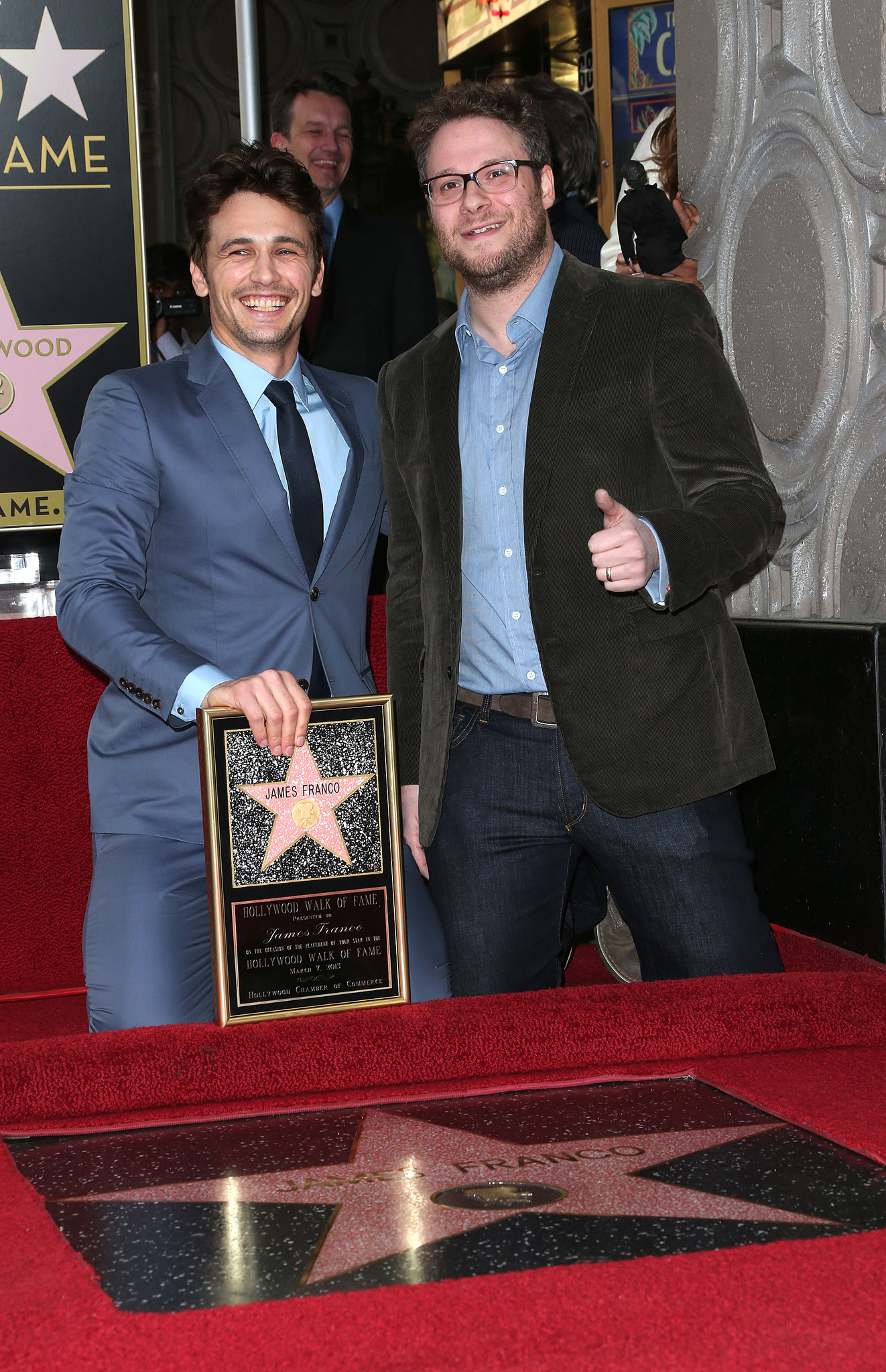 James Franco and Seth Rogen