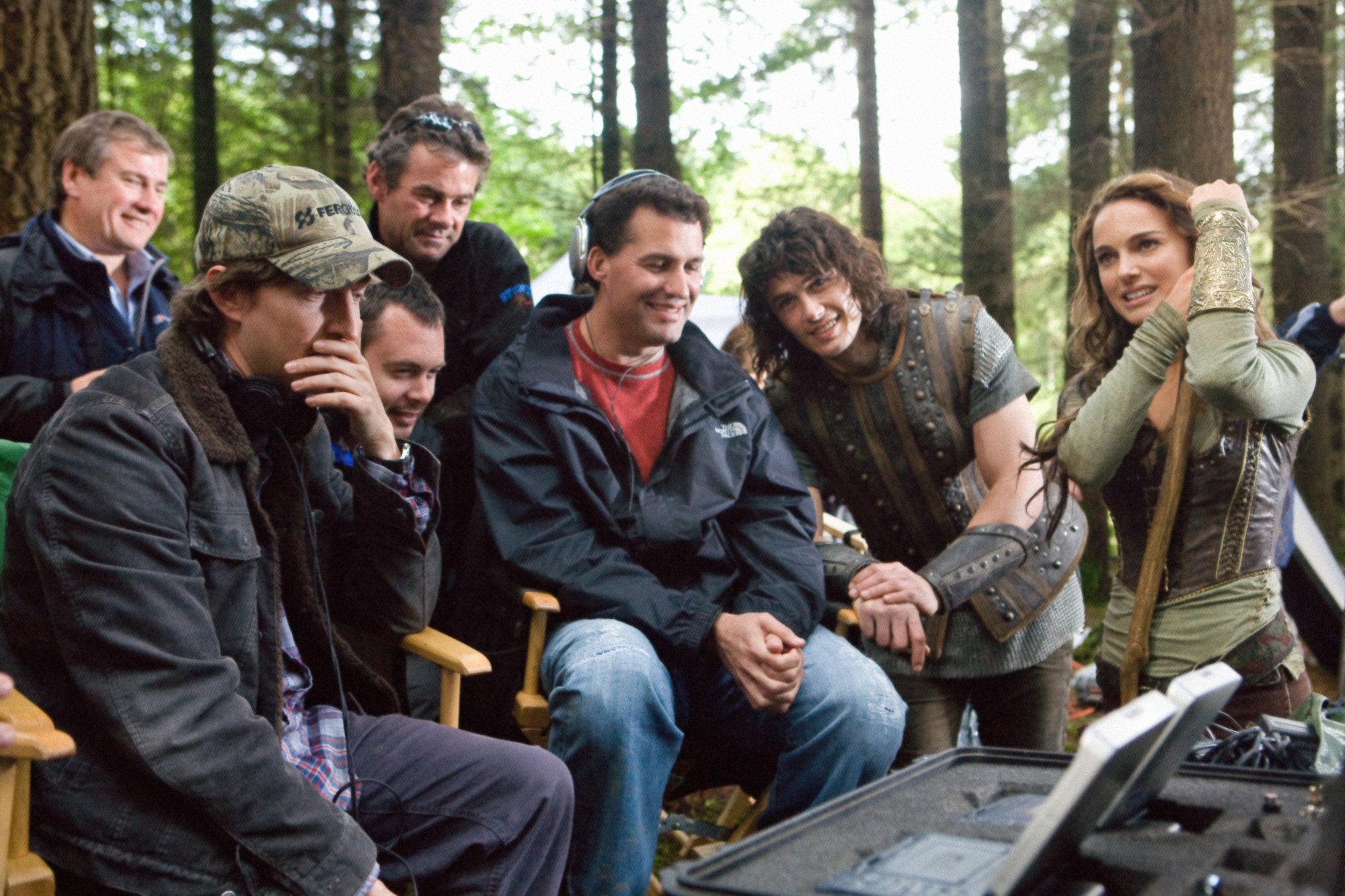 Still of Natalie Portman, James Franco and David Gordon Green in Jusu nesvankybe (2011)