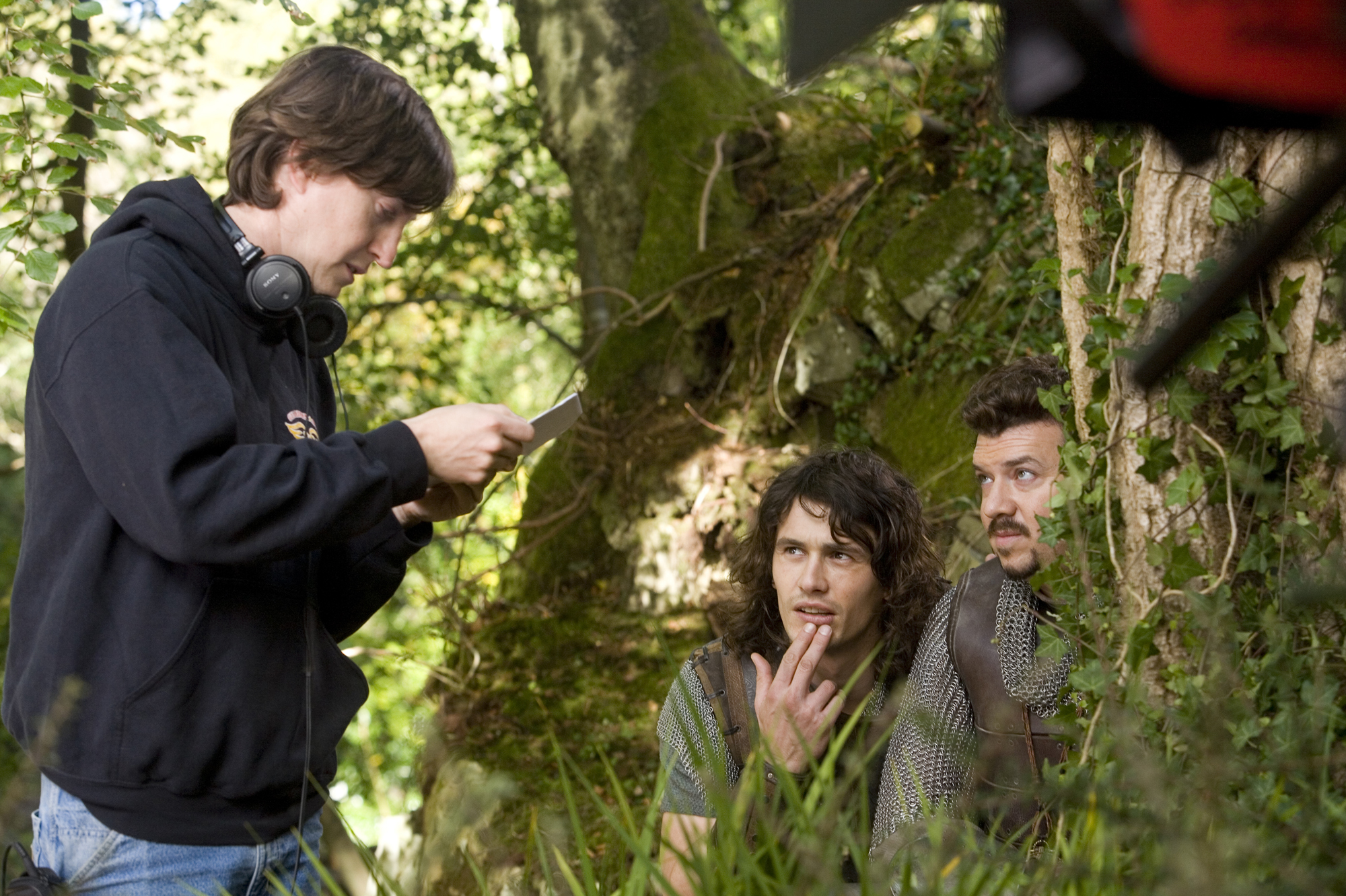 Still of James Franco, David Gordon Green and Danny McBride in Jusu nesvankybe (2011)