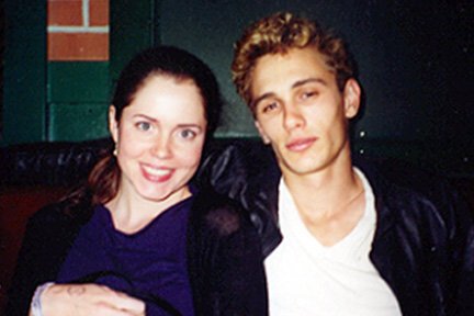 Jeanne Karsell and James Franco at the wrap party for James Dean (2001)