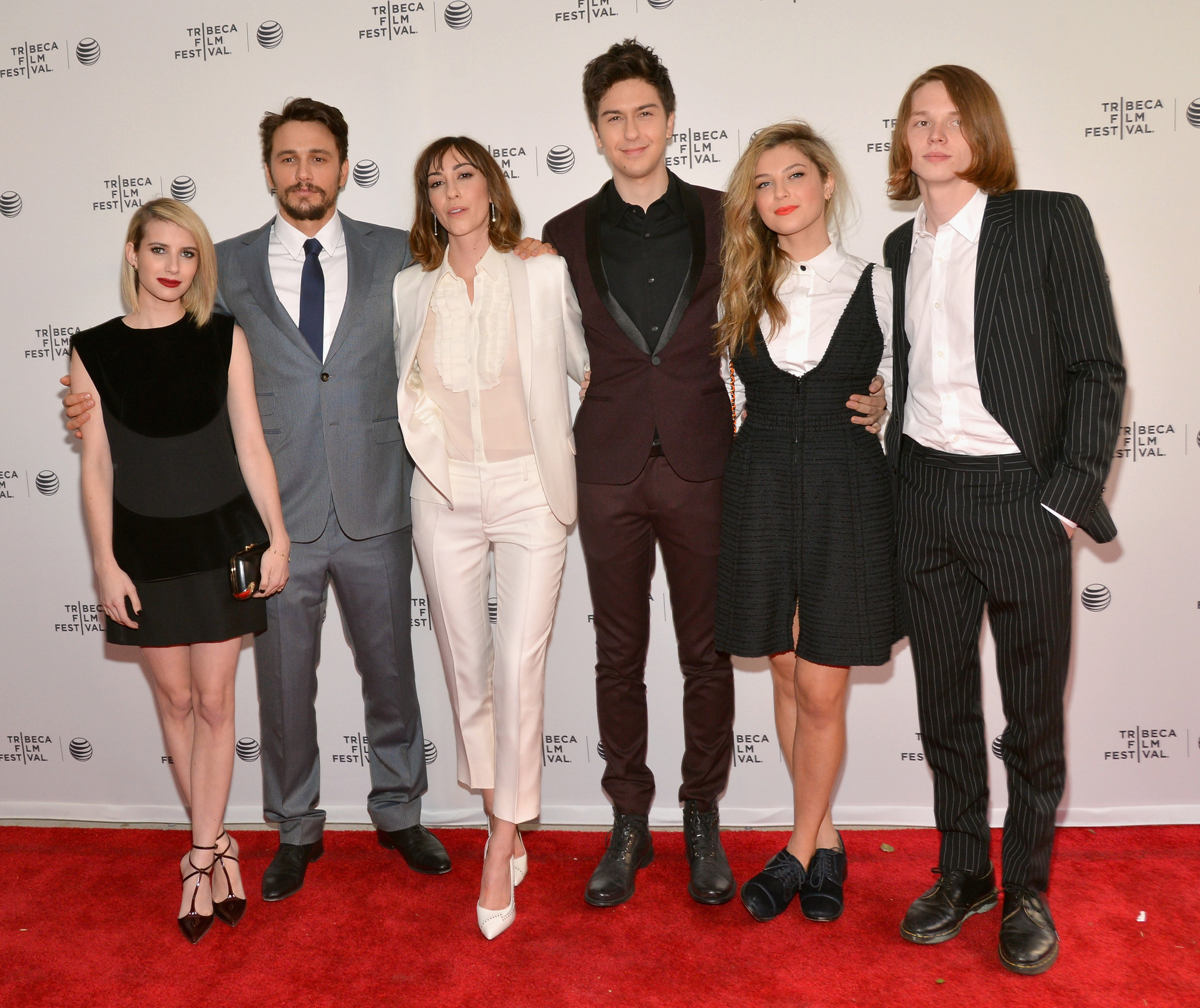 Gia Coppola, James Franco, Emma Roberts, Nat Wolff, Zoe Levin and Jack Kilmer