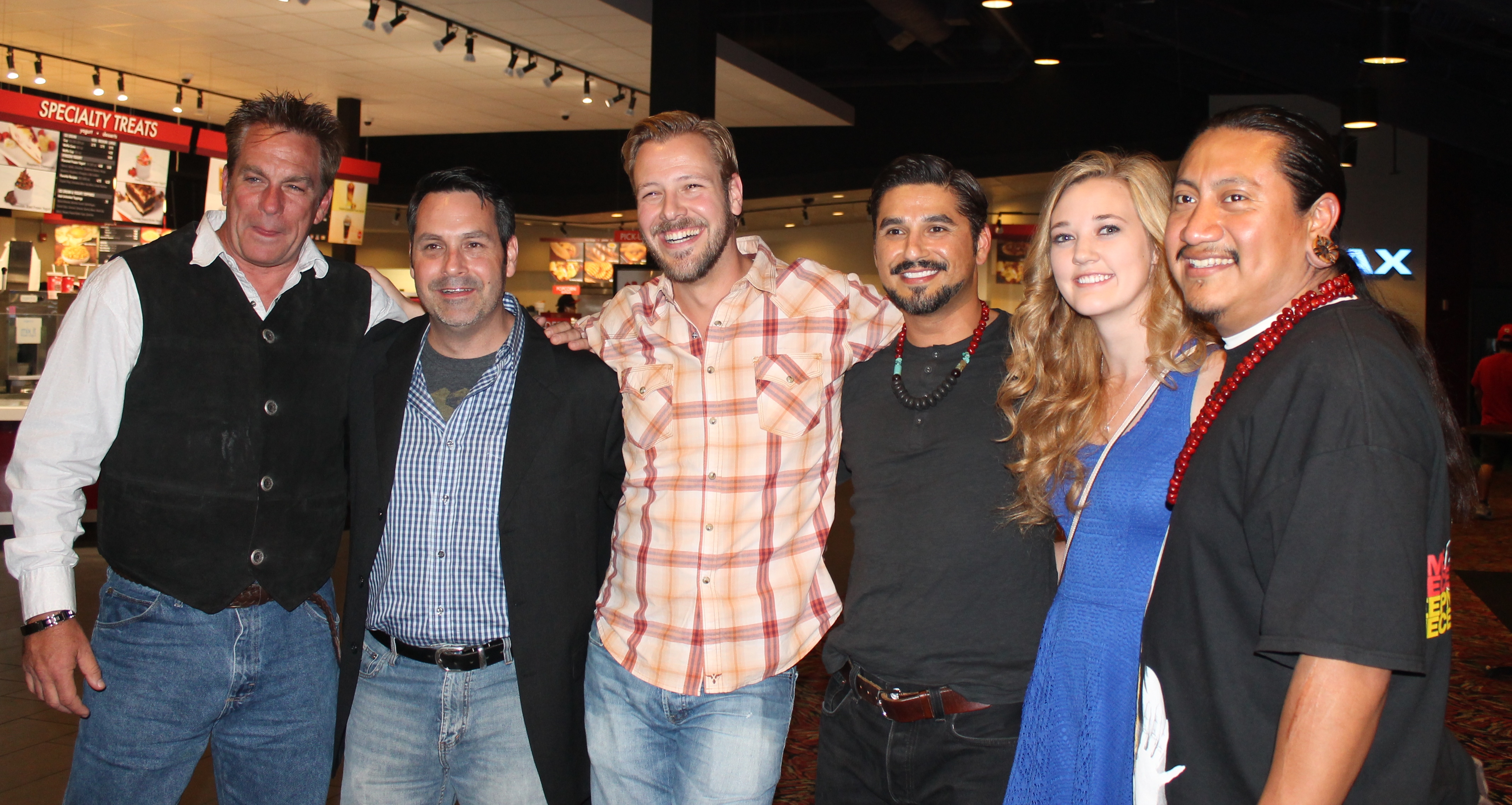 Gang Money Run aka Mahogany Sunrise World Premiere at World Fest Houston 2014 - R. Scott Leisk with actors Craig Rainey, Wesley Blake, Jesse Campos, Hayley Vrana and Glaxta Sarao.