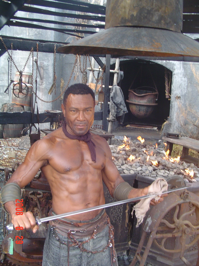 From the set of Dragons Of Black Roc. The Blacksmith's forge..