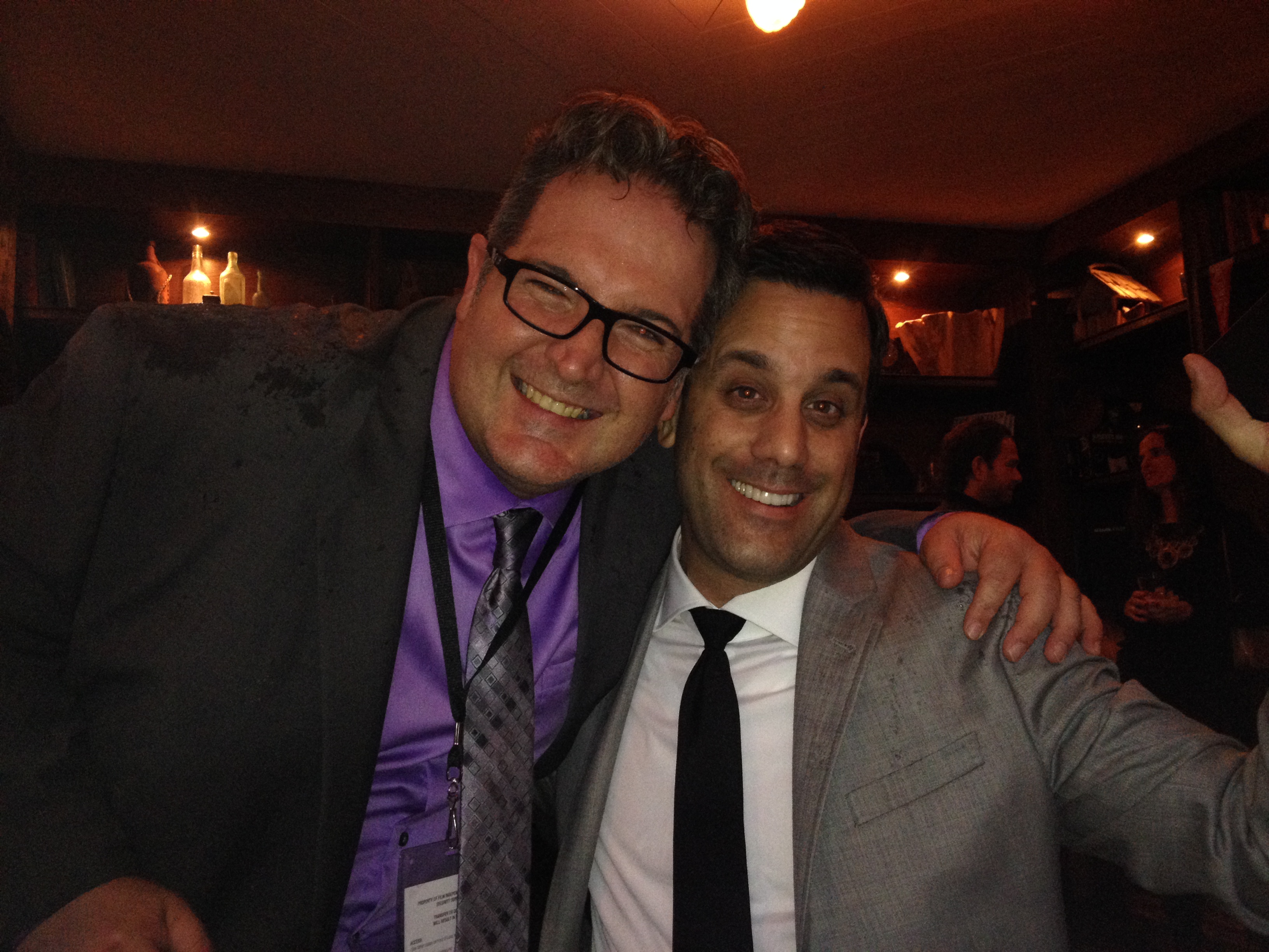 With Daniel Catullo III at an Oscar After Party.