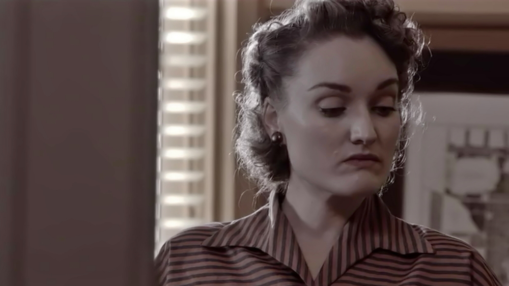 Still of Laura Pike in The Doctor Blake Mysteries.